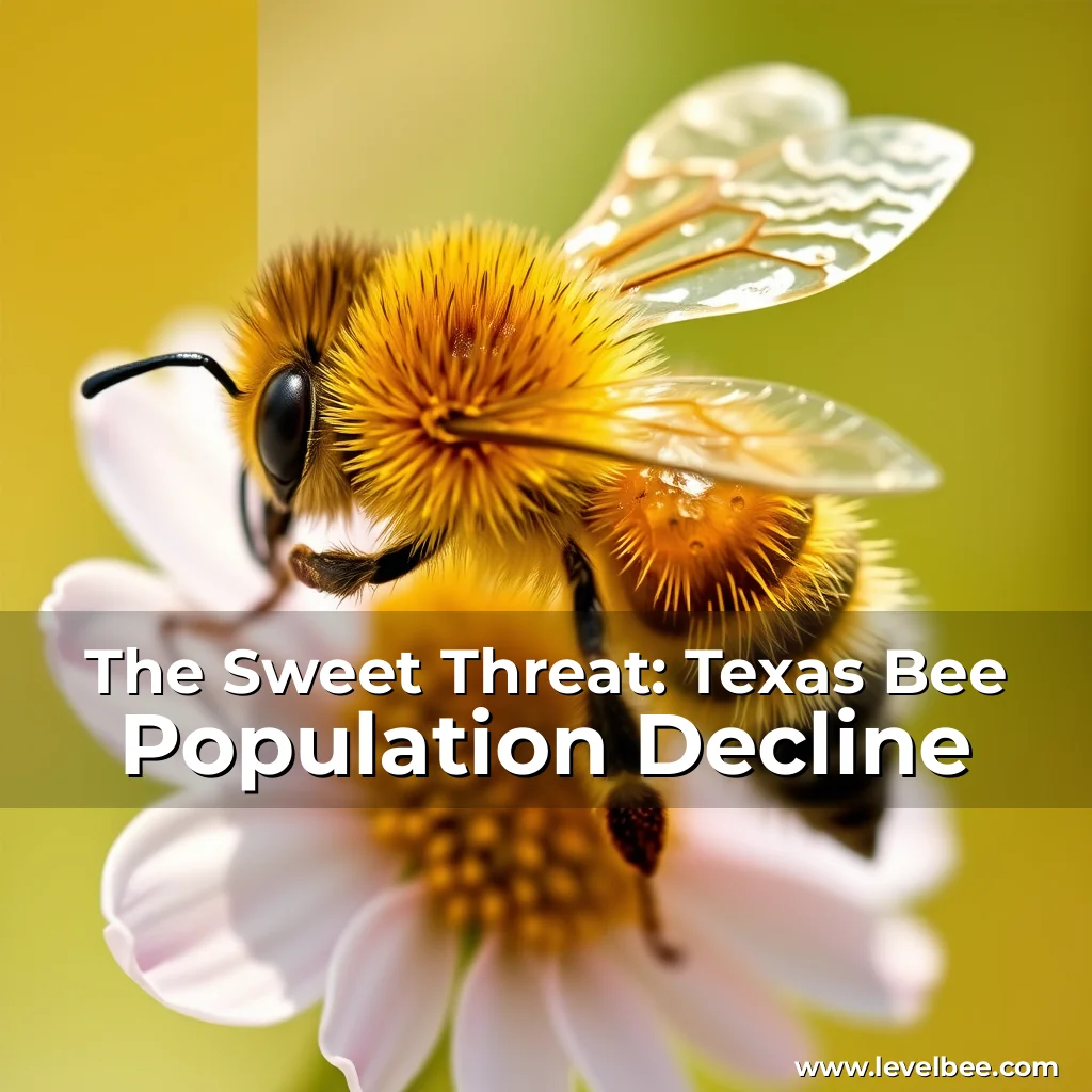 Artistic representation for The Sweet Threat: Texas Bee Population Decline