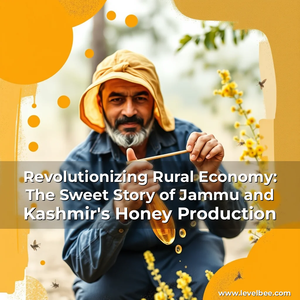 Artistic representation for Revolutionizing Rural Economy: The Sweet Story of Jammu and Kashmir's Honey Production