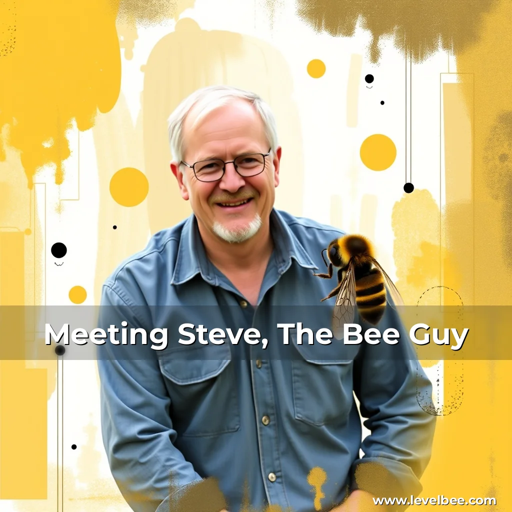 Artistic representation for Meeting Steve, The Bee Guy