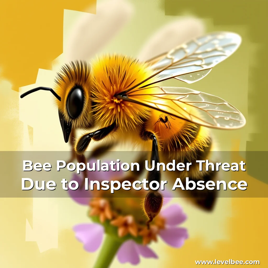 Artistic representation for Bee Population Under Threat Due to Inspector Absence