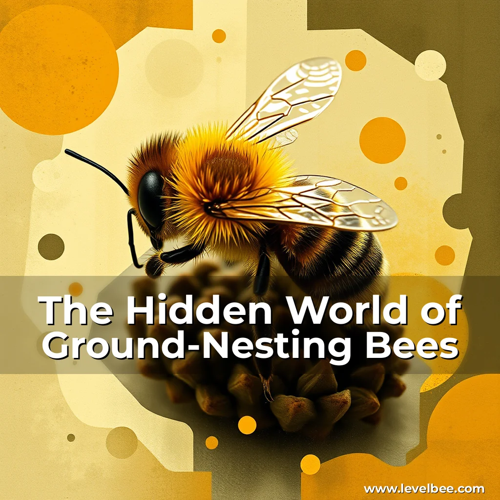 Artistic representation for The Hidden World of Ground-Nesting Bees