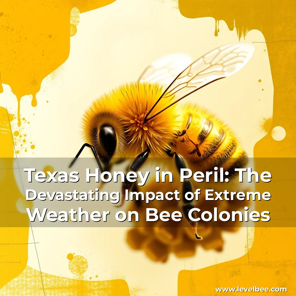 Artistic representation for Texas Honey in Peril: The Devastating Impact of Extreme Weather on Bee Colonies