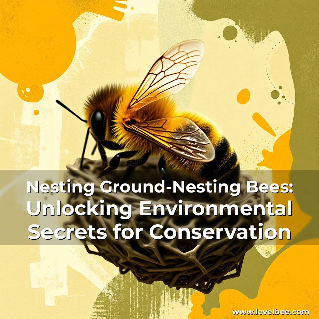 Artistic representation for Nesting Ground-Nesting Bees: Unlocking Environmental Secrets for Conservation