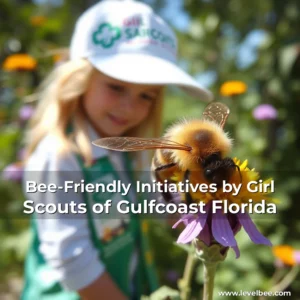 Artistic representation for Bee-Friendly Initiatives by Girl Scouts of Gulfcoast Florida