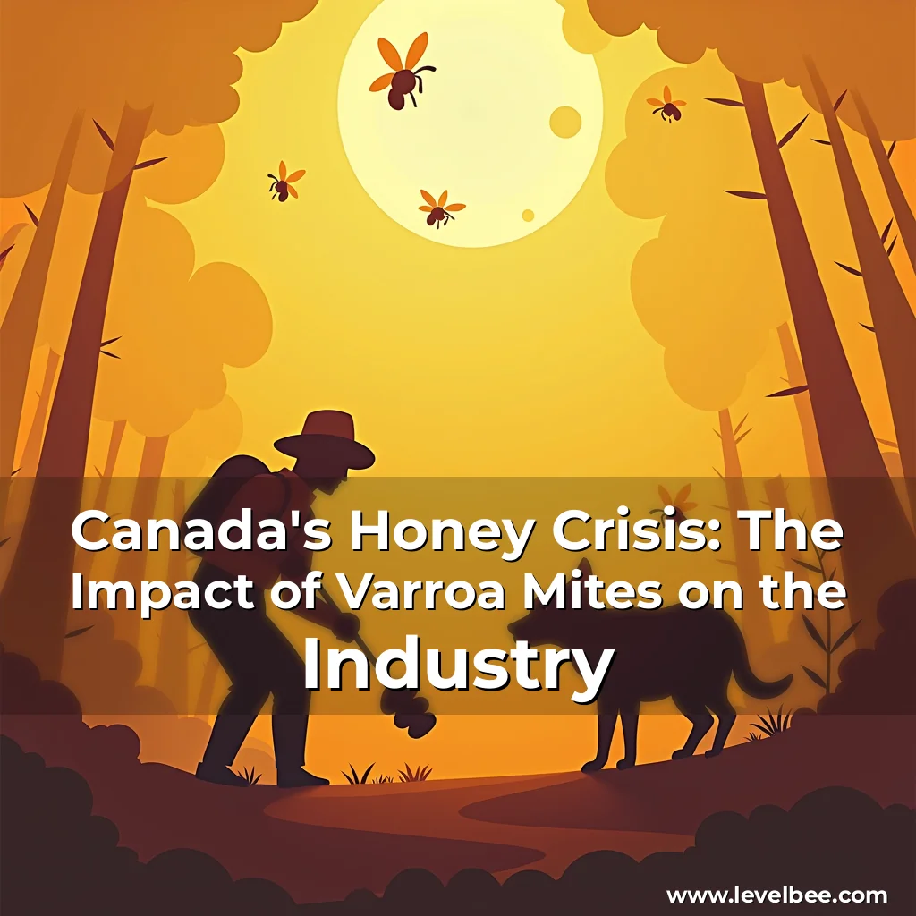 Artistic representation for Canada's Honey Crisis: The Impact of Varroa Mites on the Industry