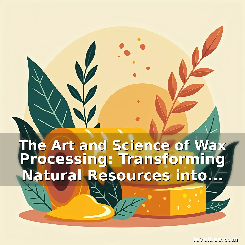 Artistic representation for The Art and Science of Wax Processing: Transforming Natural Resources into Industrial Essentials