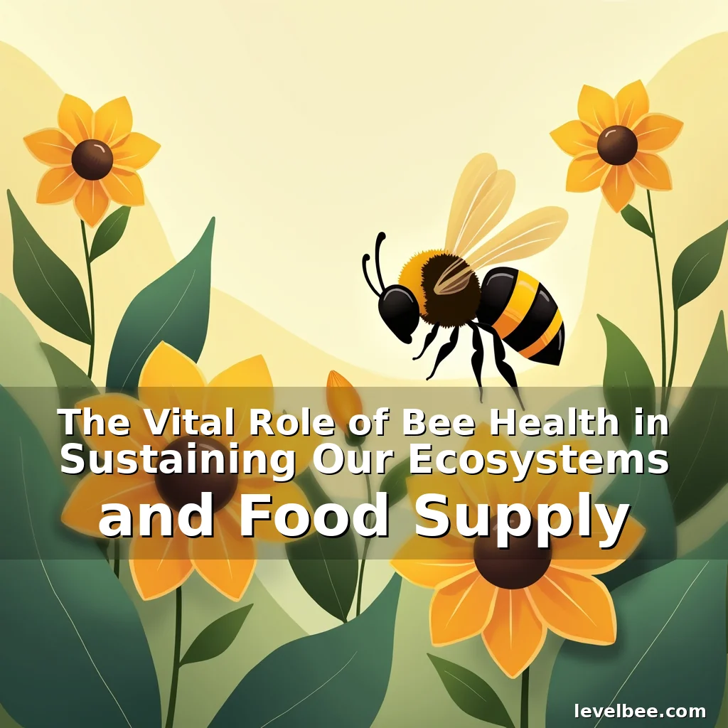 Artistic representation for The Vital Role of Bee Health in Sustaining Our Ecosystems and Food Supply