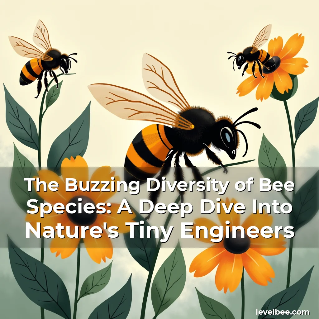 Artistic representation for The Buzzing Diversity of Bee Species: A Deep Dive Into Nature's Tiny Engineers