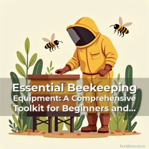 Artistic representation for Essential Beekeeping Equipment: A Comprehensive Toolkit for Beginners and Experts