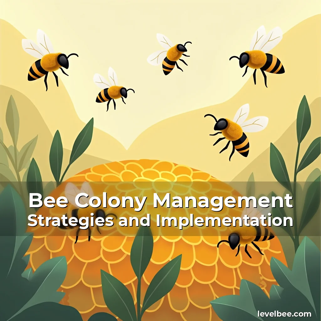 Artistic representation for Bee Colony Management Strategies and Implementation